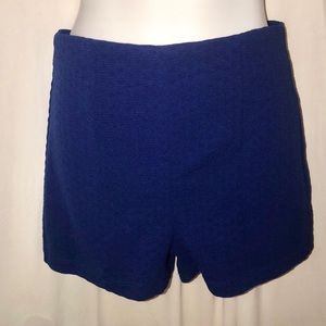 Royal Blue High Waisted Shorts